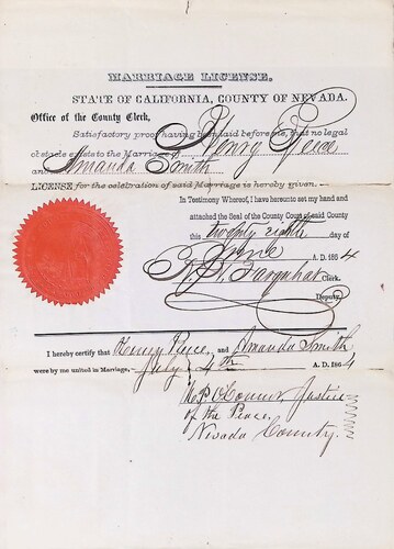 Click to see DR 6 R-9 of Marriage Certificates (DR 6 R)