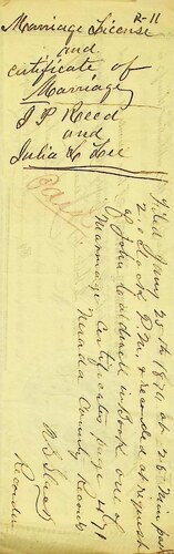 Click to see DR 6 R-11 of Marriage Certificates (DR 6 R)