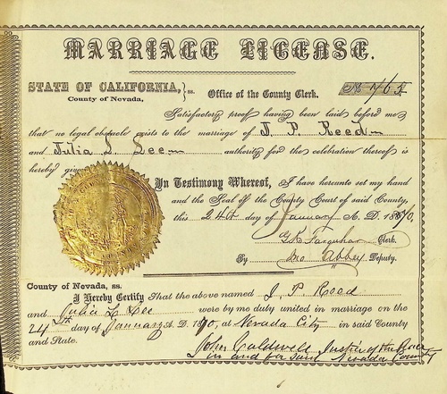 Click to see DR 6 R-11 of Marriage Certificates (DR 6 R)