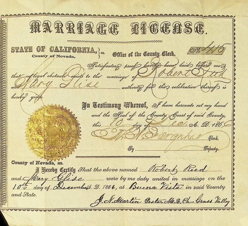 Click to see DR 6 R-13 of Marriage Certificates (DR 6 R)