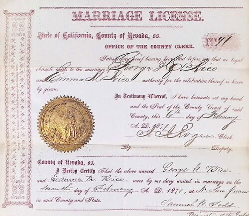 Click to see DR 6 R-17 of Marriage Certificates (DR 6 R)