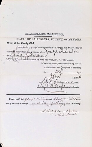 Click to see DR 6 R-22 of Marriage Certificates (DR 6 R)