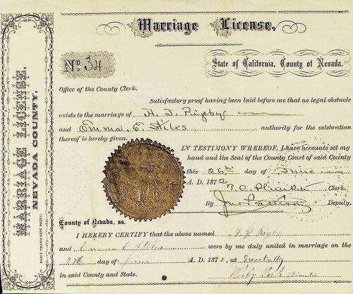 Click to see DR 6 R-23 of Marriage Certificates (DR 6 R)