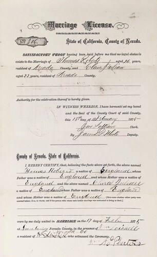 Click to see DR 6 R-25 of Marriage Certificates (DR 6 R)