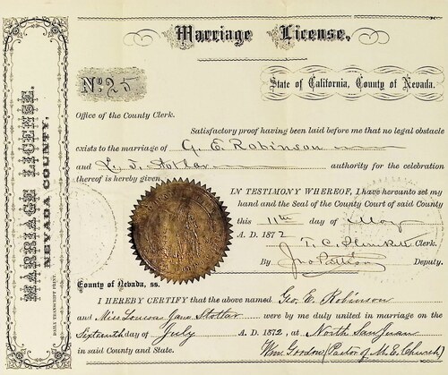 Click to see DR 6 R-28 of Marriage Certificates (DR 6 R)