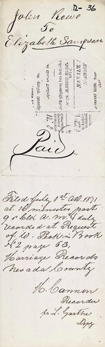 Click to see DR 6 R-36 of Marriage Certificates (DR 6 R)