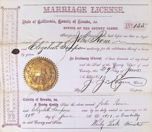 Click to see DR 6 R-36 of Marriage Certificates (DR 6 R)