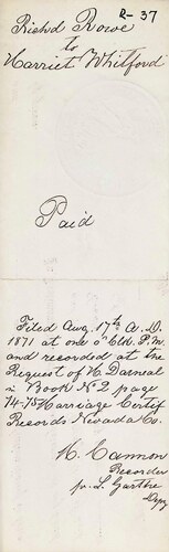 Click to see DR 6 R-37 of Marriage Certificates (DR 6 R)