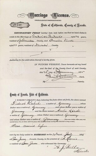 Click to see DR 6 R-43 of Marriage Certificates (DR 6 R)