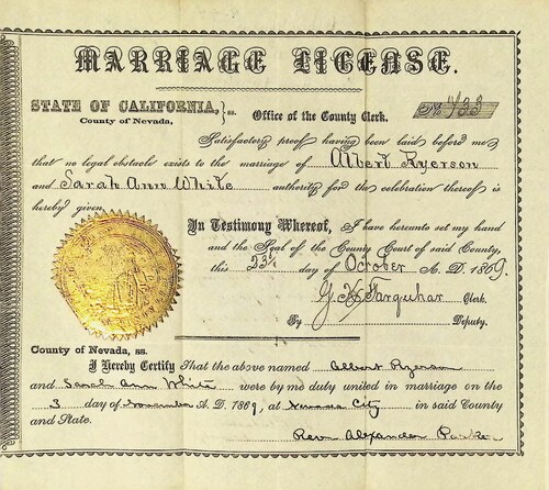 Click to see DR 6 R-44 of Marriage Certificates (DR 6 R)