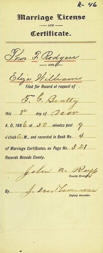 Click to see DR 6 R-46 of Marriage Certificates (DR 6 R)
