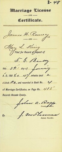 Click to see DR 6 R-48 of Marriage Certificates (DR 6 R)