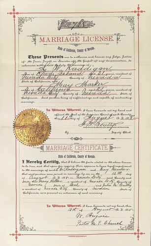Click to see DR 6 R-49 of Marriage Certificates (DR 6 R)