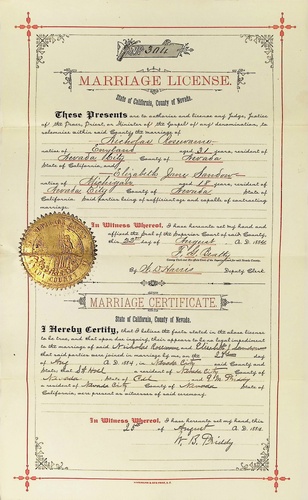 Click to see DR 6 R-50 of Marriage Certificates (DR 6 R)
