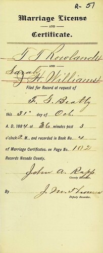 Click to see DR 6 R-51 of Marriage Certificates (DR 6 R)