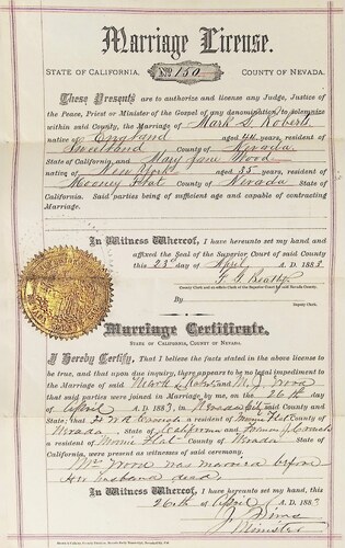 Click to see DR 6 R-52 of Marriage Certificates (DR 6 R)