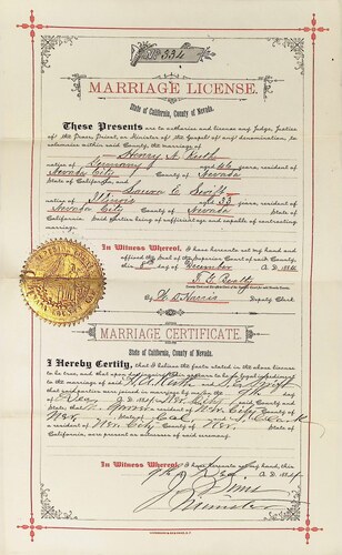 Click to see DR 6 R-59 of Marriage Certificates (DR 6 R)