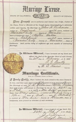 Click to see DR 6 R-60 of Marriage Certificates (DR 6 R)