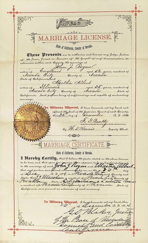 Click to see DR 6 R-62 of Marriage Certificates (DR 6 R)