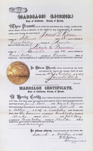 Click to see DR 6 R-71 of Marriage Certificates (DR 6 R)