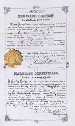 Click to see DR 6 R-72 of Marriage Certificates (DR 6 R)
