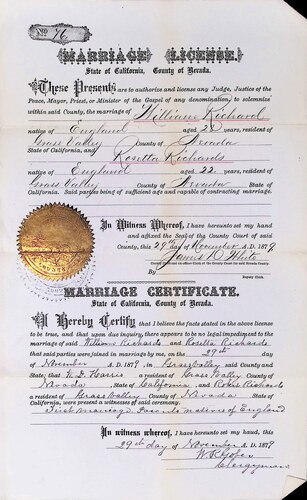 Click to see DR 6 R-78 of Marriage Certificates (DR 6 R)