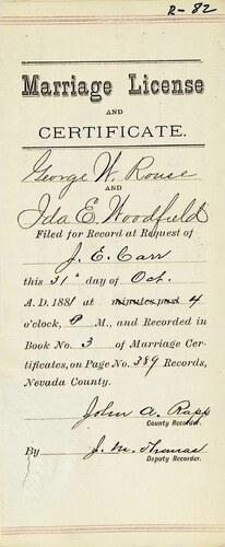 Click to see DR 6 R-82 of Marriage Certificates (DR 6 R)