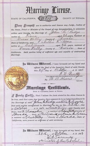 Click to see DR 6 R-91 of Marriage Certificates (DR 6 R)