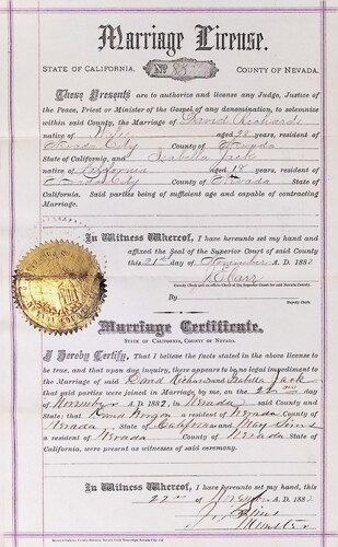 Click to see DR 6 R-94 of Marriage Certificates (DR 6 R)