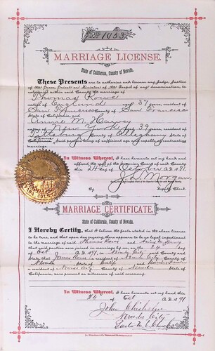 Click to see DR 6 R-102 of Marriage Certificates (DR 6 R)