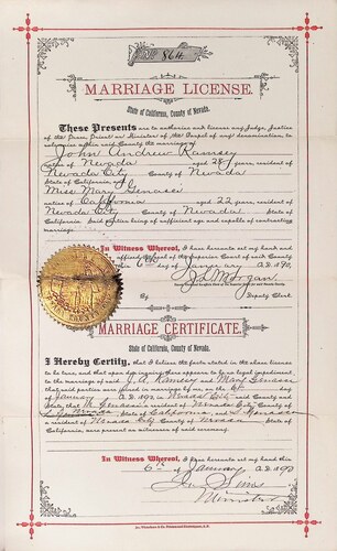 Click to see DR 6 R-103 of Marriage Certificates (DR 6 R)