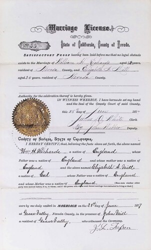Click to see DR 6 R-112 of Marriage Certificates (DR 6 R)