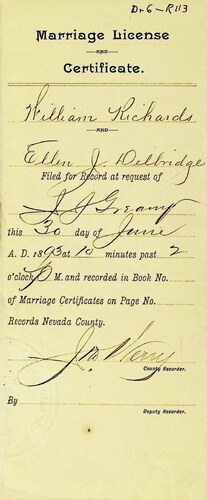 Click to see DR 6 R-113 of Marriage Certificates (DR 6 R)