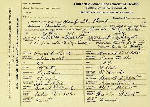 Click to see DR 6 R-115 of Marriage Certificates (DR 6 R)