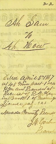 Click to see DR 6 S-2 of Marriage Certificates (DR 6 S)