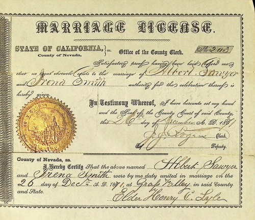Click to see DR 6 S-5 of Marriage Certificates (DR 6 S)