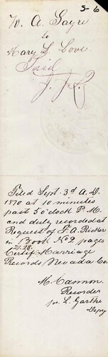 Click to see DR 6 S-5 of Marriage Certificates (DR 6 S)