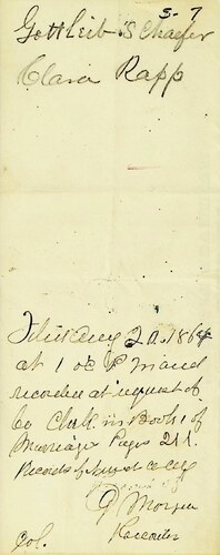 Click to see DR 6 S-6 of Marriage Certificates (DR 6 S)