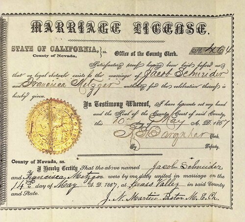Click to see DR 6 S-10 of Marriage Certificates (DR 6 S)