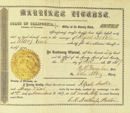 Click to see DR 6 S-11 of Marriage Certificates (DR 6 S)