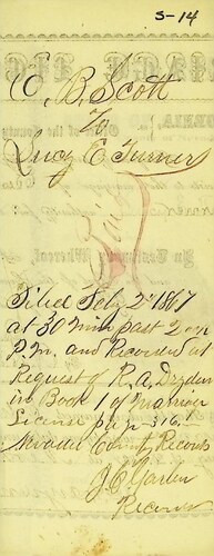 Click to see DR 6 S-13 of Marriage Certificates (DR 6 S)