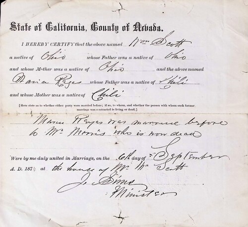 Click to see DR 6 S-16 of Marriage Certificates (DR 6 S)