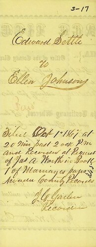 Click to see DR 6 S-17 of Marriage Certificates (DR 6 S)