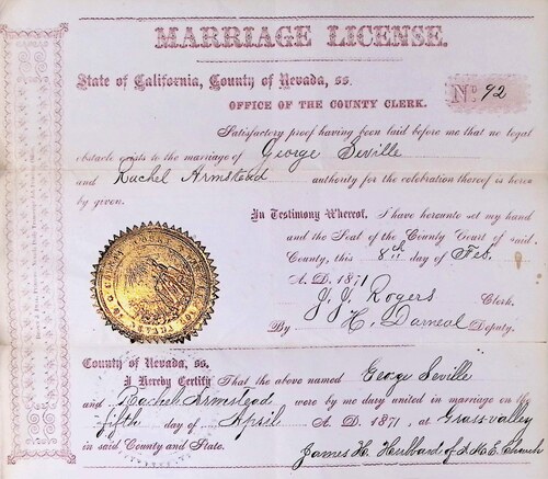 Click to see DR 6 S-18 of Marriage Certificates (DR 6 S)