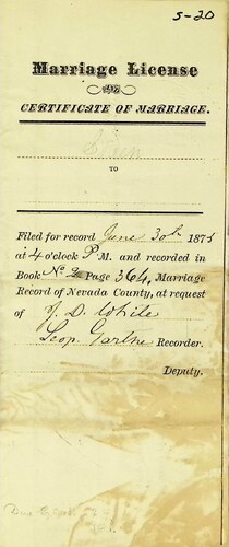 Click to see DR 6 S-20 of Marriage Certificates (DR 6 S)