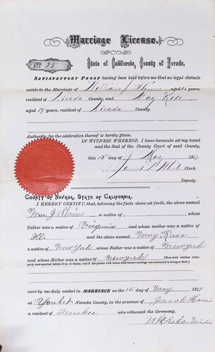 Click to see DR 6 S-23 of Marriage Certificates (DR 6 S)