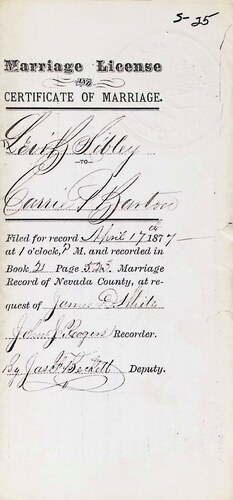 Click to see DR 6 S-25 of Marriage Certificates (DR 6 S)