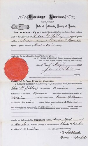 Click to see DR 6 S-25 of Marriage Certificates (DR 6 S)