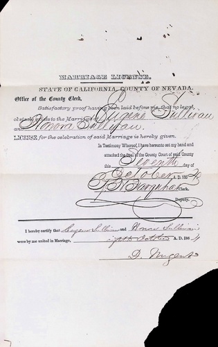 Click to see DR 6 S-28 of Marriage Certificates (DR 6 S)