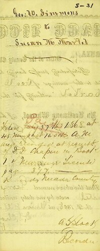 Click to see DR 6 S-31 of Marriage Certificates (DR 6 S)